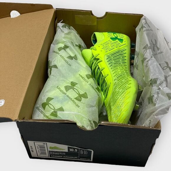 Under Armour Shadow Pro FG Soccer Cleats Carbon Fiber 3025643-300 Mens size 10.5 - Picture 11 of 12